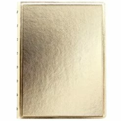 Filofax - Saffiano A5 Refillable Notebook Metallic Gold