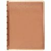 Filofax - Saffiano A5 Refillable Notebook Rose Gold Metallic -Filofax Shop 579553 Large