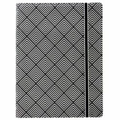 Filofax - Impressions A5 Refillable N/Book Black/White Deco