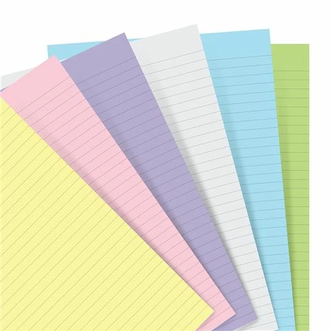 Filofax - Ruled Paper A5 Notebook Refill Pastel 60pce 3 Filofax - Ruled Paper A5 Notebook Refill Pastel 60pce