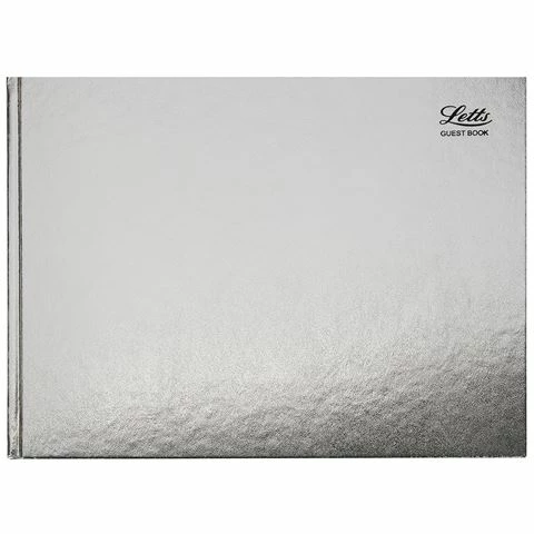 Letts - Ladydate Quarto Guest Book Silver 3 Letts - Ladydate Quarto Guest Book Silver