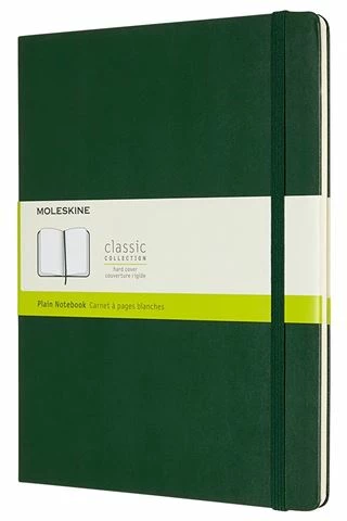 Moleskine - Classic Hard Cover N/B Plain XL Myrtle Green 3 Moleskine - Classic Hard Cover N/B Plain XL Myrtle Green