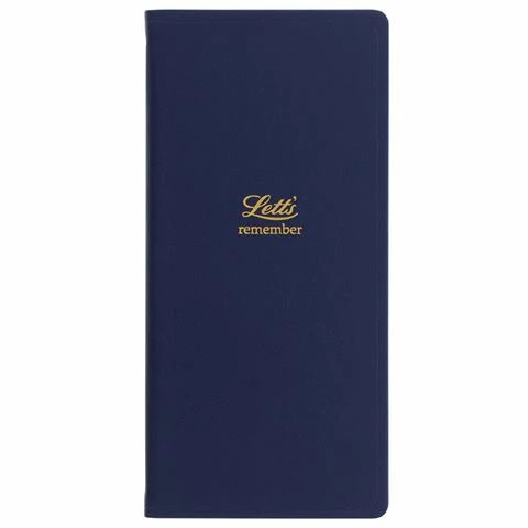 Letts - Icon Slim Pocket Password Book Navy 3 Letts - Icon Slim Pocket Password Book Navy