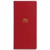 Letts - Icon Slim Pocket Password Book Red -Filofax Shop 584049 Large