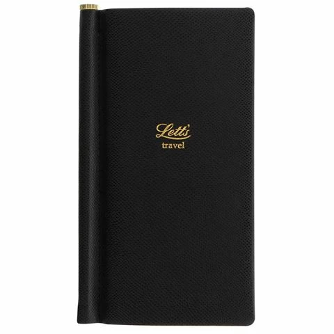 Letts - Legacy Slim Pocket Travel Journal Black 3 Letts - Legacy Slim Pocket Travel Journal Black