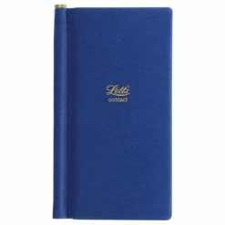 Letts - Legacy Slim Pocket Address Book Blue