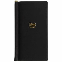 Letts - Legacy Slim Pocket Address Book Black
