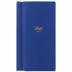 Letts - Legacy Slim Pocket Notebook W/Gold Pen Blue