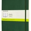 Moleskine - Classic Soft Cover XL Plain N/B Myrtle Green -Filofax Shop 585241 Large