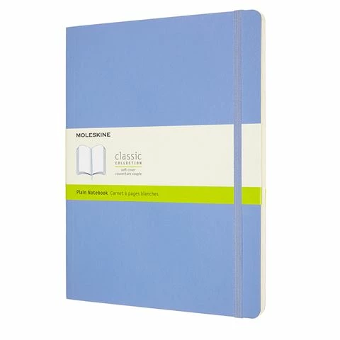 Moleskine - Classic Soft Cover Plain Notebook X-Lg Hydrangea 3 Moleskine - Classic Soft Cover Plain Notebook X-Lg Hydrangea