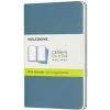 Moleskine - Cahier Plain Notebook Large Brisk Blue Set 3pce