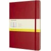 Moleskine - Classic H/Cover Squared Notebook Scarlet Red XL