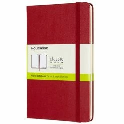 Moleskine - Classic H/Cover Plain Notebook Medium S/Red