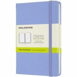 Moleskine - Classic Hard Cover Plain Notebook Pocket H/Blue