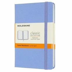 Moleskine - Classic Hard Cover Ruled Notebook Pocket H/Blue