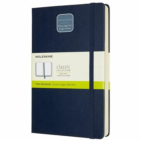 Moleskine - Classic H/C Plain Notebook Large Sapphire Blue 3 Moleskine - Classic H/C Plain Notebook Large Sapphire Blue