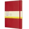 Moleskine - Classic S/Cover Squared Notebook Scarlet Red XL