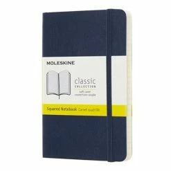 Moleskine - Classic S/Cover Squared Notebook Pocket S/Blue