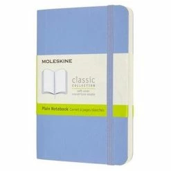 Moleskine - Classic Soft Cover Plain Notebook Pocket H/Blue