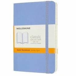 Moleskine - Classic S/Cover Ruled Notebook Pocket H/Blue