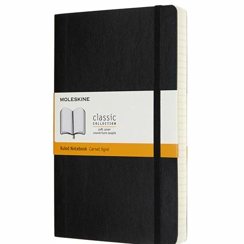Moleskine - Classic S/Cover Ruled Notebook Expanded Lge Blk 3 Moleskine - Classic S/Cover Ruled Notebook Expanded Lge Blk