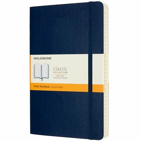 Moleskine - Classic S/Cover Ruled Notebook Expanded Lge Blue 3 Moleskine - Classic S/Cover Ruled Notebook Expanded Lge Blue