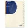 Filofax - A4 Cream A-Z Two Letter Index Tabs Refill 2 Filofax - A4 Cream A-Z Two Letter Index Tabs Refill -Filofax Shop 893791 Large