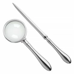 Whitehill - Plain Letter Opener & Magnifying Glass Set