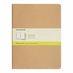 Moleskine - Cahier Plain Journal Extra Large Kraft Set 3pce